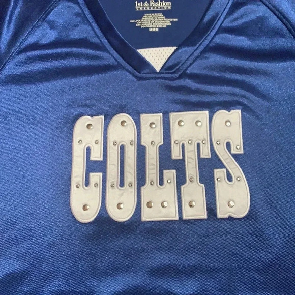 NFL Apparel Indianapolis Colts Embellished Women’s Jersey Meduim - Picture 1 of 7